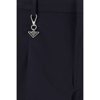 Prada Blue Cotton Casual Pants
