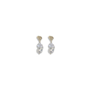 Magda Butrym Gold Pearl Earrings