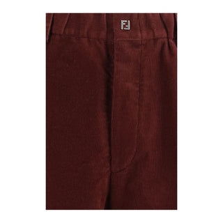 Fendi Cotton Velvet Trousers