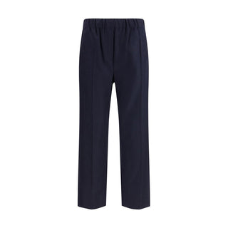 Max Mara Blue Wool Casual Pants