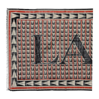 Lanvin Black Wool Scarf