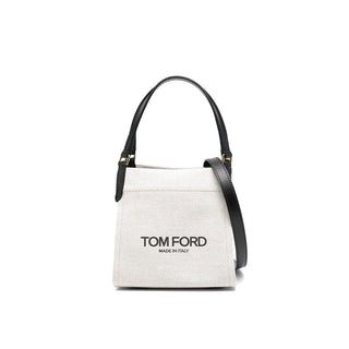Tom Ford Beige Canvas Tote Bag