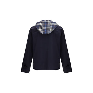 Burberry Blue Polyester Rain Coat