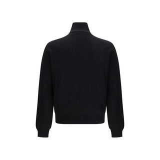 Prada Black Fleece Wool Shell Jacket