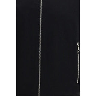 Prada Black Fleece Wool Shell Jacket