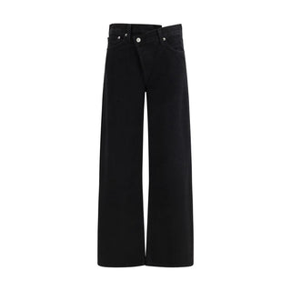 Agolde Black Cotton Jeans Denim