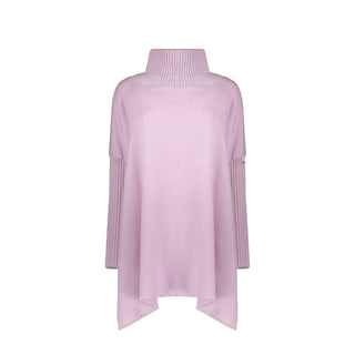 Herno Purple Virgin Wool Poncho