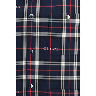 Gucci Blue Cotton Jackets And Coat