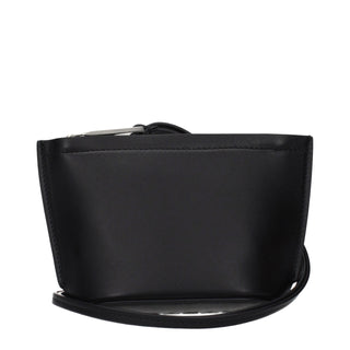 Salvatore Ferragamo Black Leather Clutch Bag