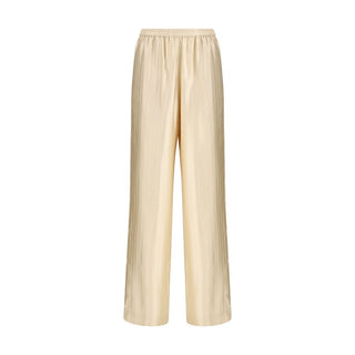 Loulou De Saison Beige Viscose Casual Pants