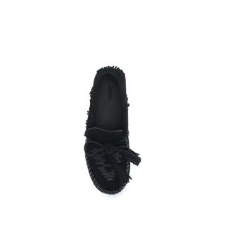 Isabel Marant Black Calf Leather Slip-On Loafers