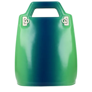 Salvatore Ferragamo Green Leather Handbag
