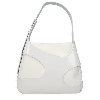 Salvatore Ferragamo White Leather Shoulder Bag