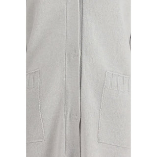 Fabiana Filippi Gray Fleece Wool Cardigan