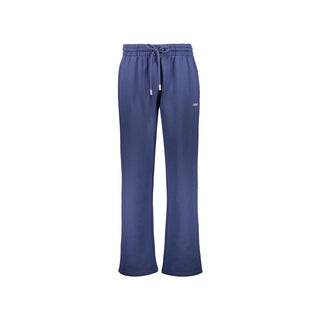 Off-White Blue Cotton Casual Pants