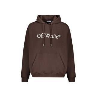 Off-White Brown Cotton Sweatshirt