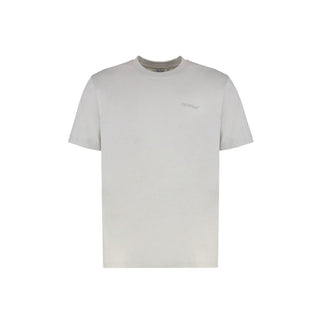 Off-White Gray Cotton T-Shirt