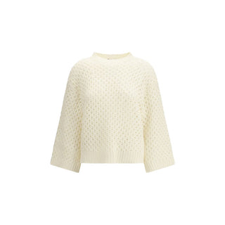 Fabiana Filippi Beige Fleece Wool Sweatshirt
