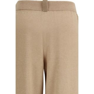 Fabiana Filippi Beige Fleece Wool Casual Pants
