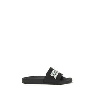 Balenciaga Black Rubber Sandals