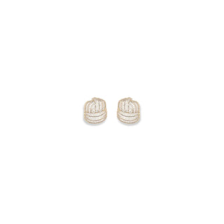 Self-Portrait Gold Brass Earrings