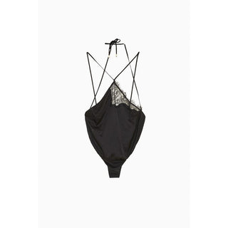 Patrizia Pepe Black Viscose Bodysuit