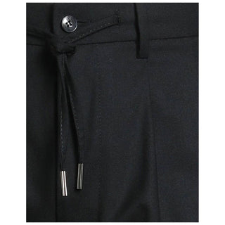 Herno Black Elastane Casual Pants