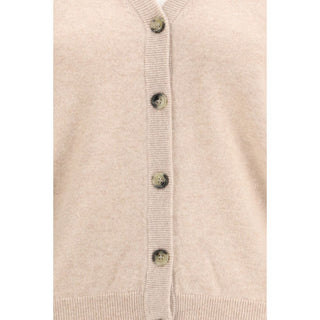 Allude Beige Cashmere Cardigan
