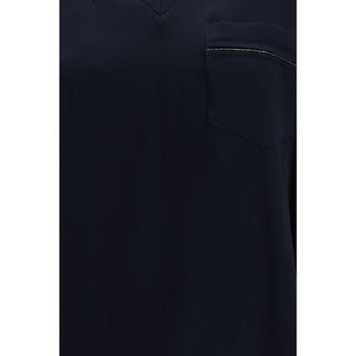 Fabiana Filippi Blue Viscose T-Shirt
