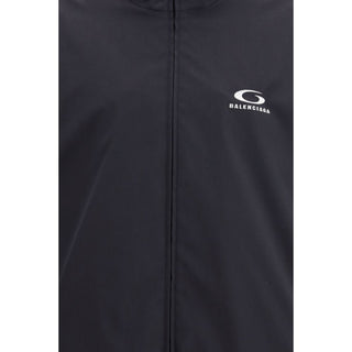 Balenciaga Black Polyester Shell Jacket