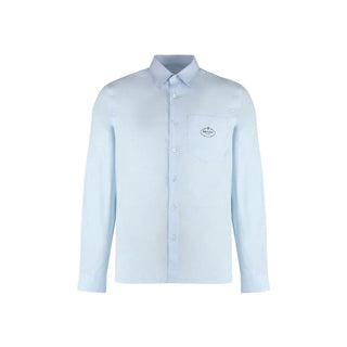 Prada Blue Cotton Dress Shirt