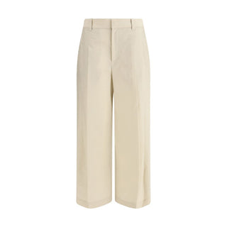 Brunello Cucinelli Beige Cotton Casual Pants