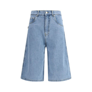 Coperni Blue Cotton Bermuda Shorts