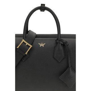 MCM Black Calf Leather Bos Taurus Handbag