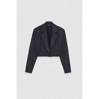 Patrizia Pepe Navy Blue Cotton Blazer