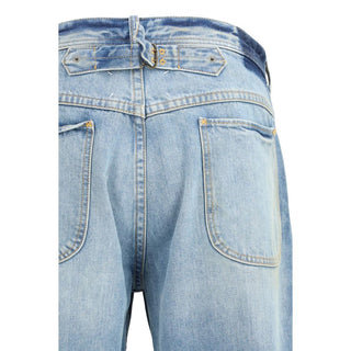 Maison Margiela Blue Cotton Cropped Jeans