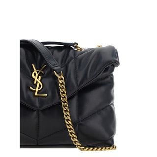 Saint Laurent Black Lamb Shoulder Bag