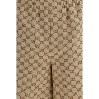 Gucci Beige Linen Bermuda Shorts