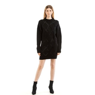 Patrizia Pepe Black Nylon Casual Dress