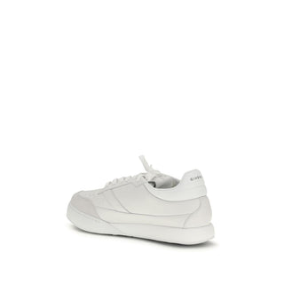 Givenchy White Calf Leather Bos Taurus Low Top Sneakers