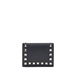 Valentino Garavani Black Calf Leather Bos Taurus Wallet