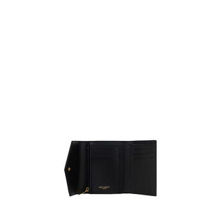 Saint Laurent Black Calf Leather Wallet