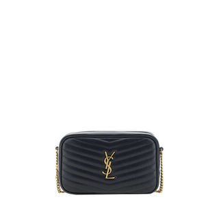 Saint Laurent Black Calf Leather Shoulder Bag