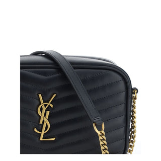 Saint Laurent Black Calf Leather Shoulder Bag
