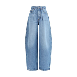 Jacquemus Blue Cotton Relaxed Fit Jeans