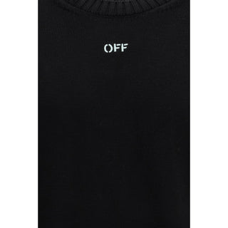 Off-White Black Cotton Sweatshirt