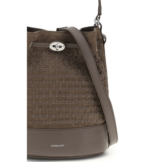 Zanellato Brown Calf Leather Bos Taurus Backet Bag