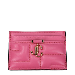 Jimmy Choo Pink Leather Cardholder