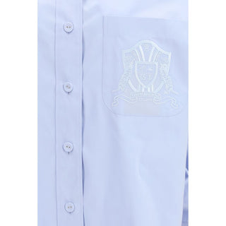 Thom Browne Blue Cotton Pattern Shirt