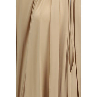 Ferragamo Gathered Open-Back Blouse